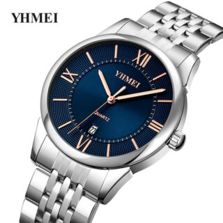 YHMEI 0204 Classic Watch - Silver