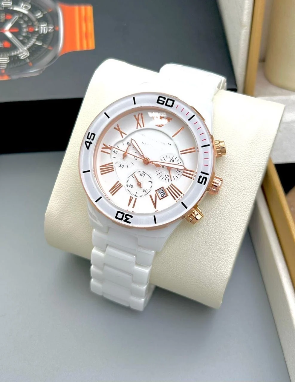 Emporio Armani AR1424 Luxury Ceramic Watch - Image 3