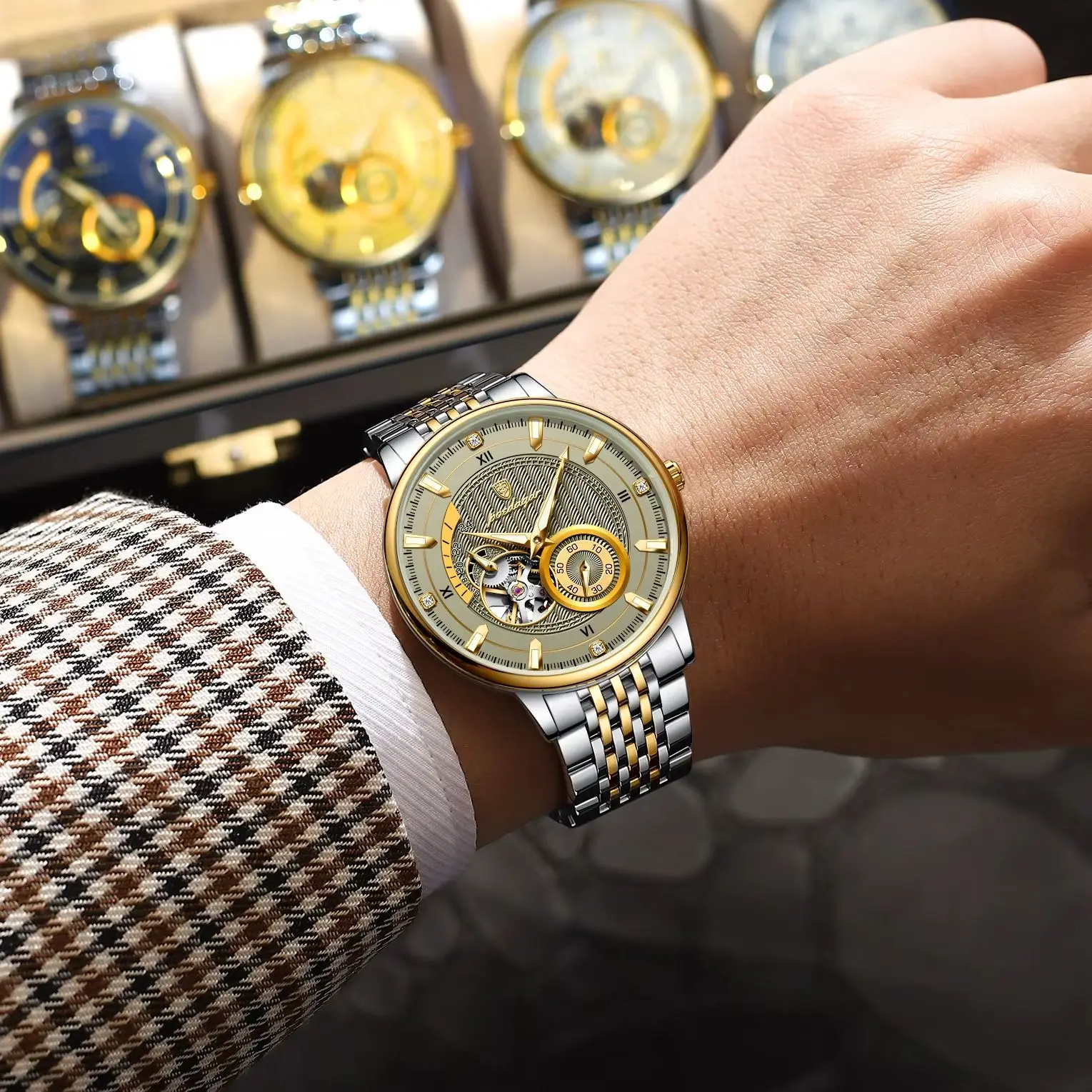 POEDAGAR Luxury Automatic Mechanical Watch – Model 1416 - Image 2