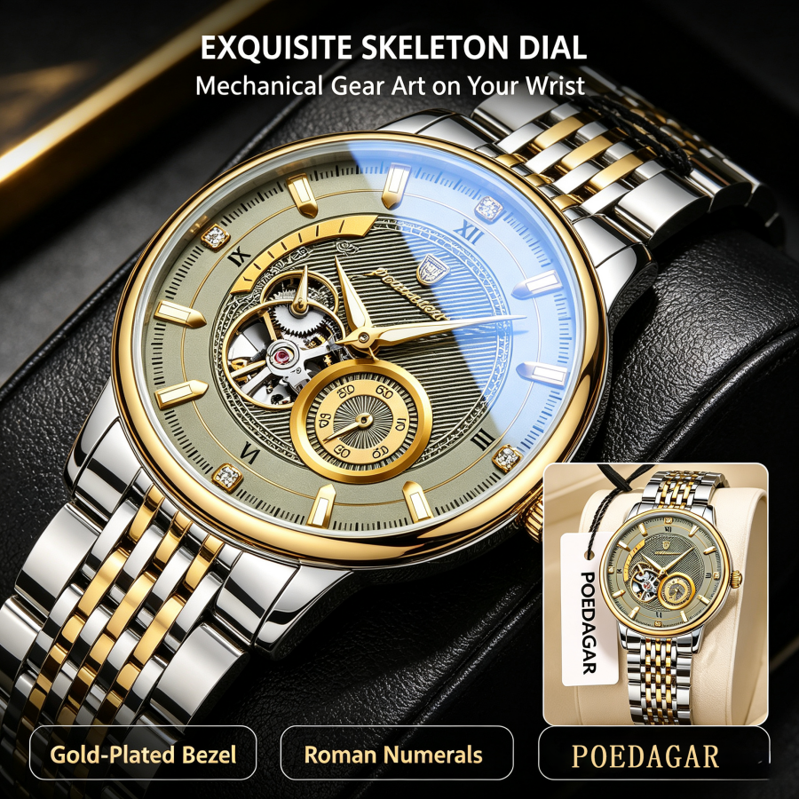 POEDAGAR Luxury Automatic Mechanical Watch – Model 1416 - Image 4