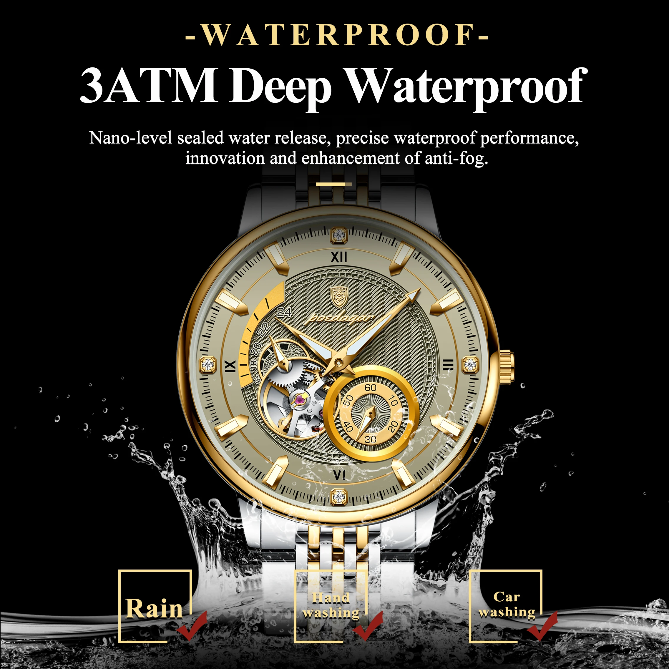POEDAGAR Luxury Automatic Mechanical Watch – Model 1416 - Image 5